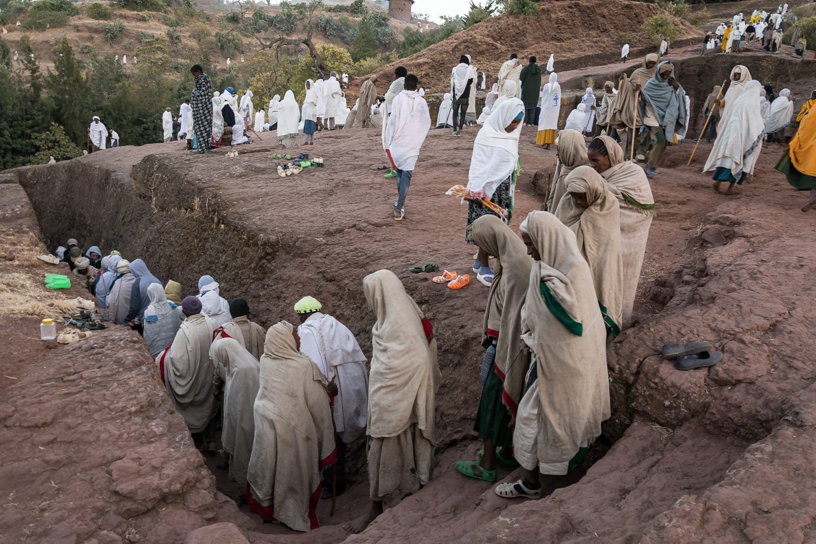 pellegrini ortodossi a Lalibela
